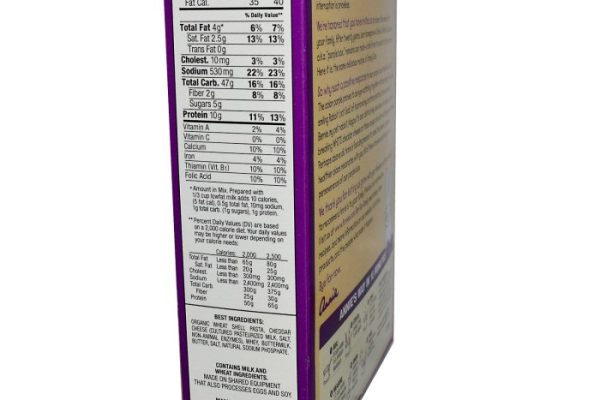 Annie's macaroni and cheese nutrition facts