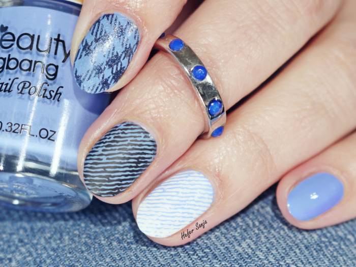 Denim blue nail polish