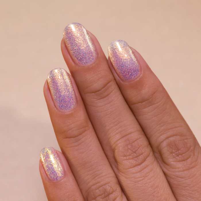 Iridescent pearl nail polish