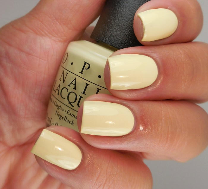 Butter yellow nail polish