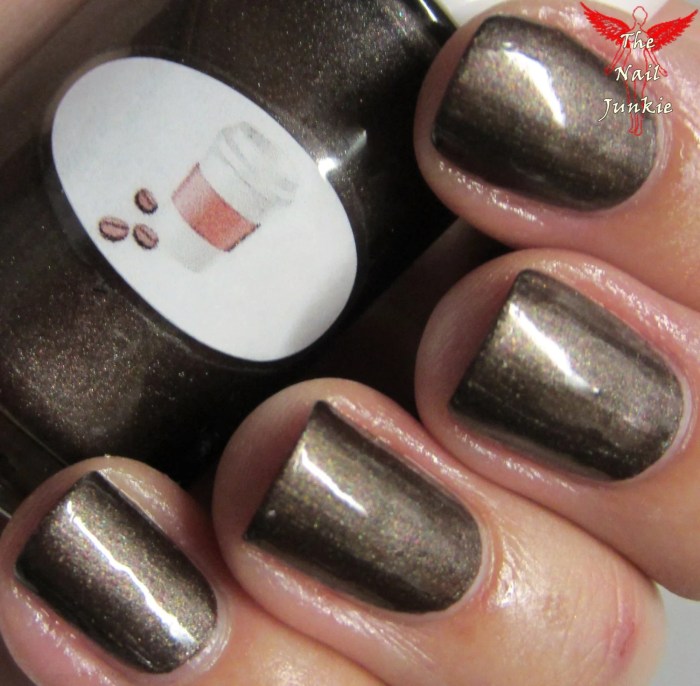 Coffee nail polish