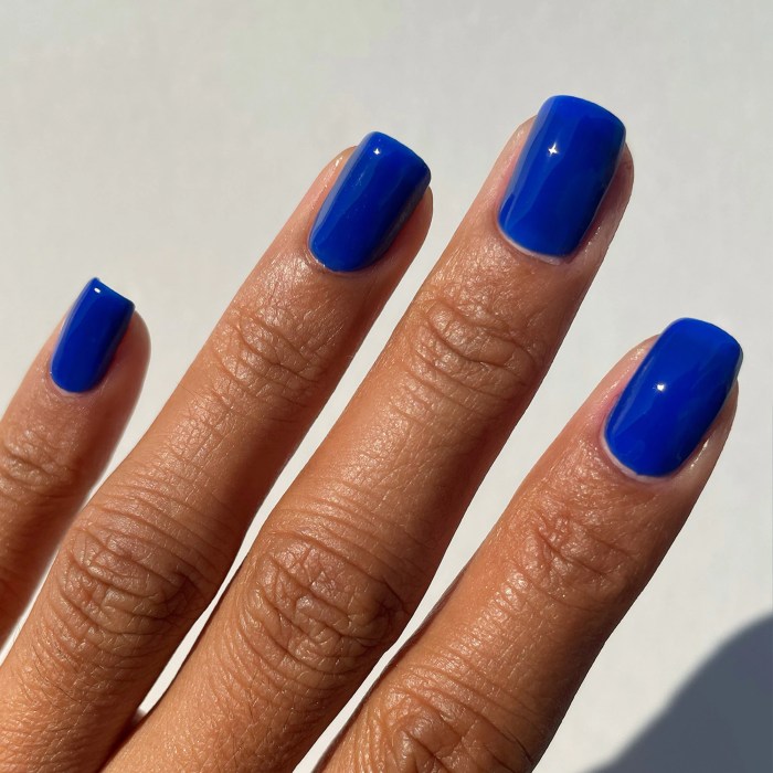 Denim blue nail polish