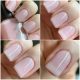 Milky pink gel nail polish