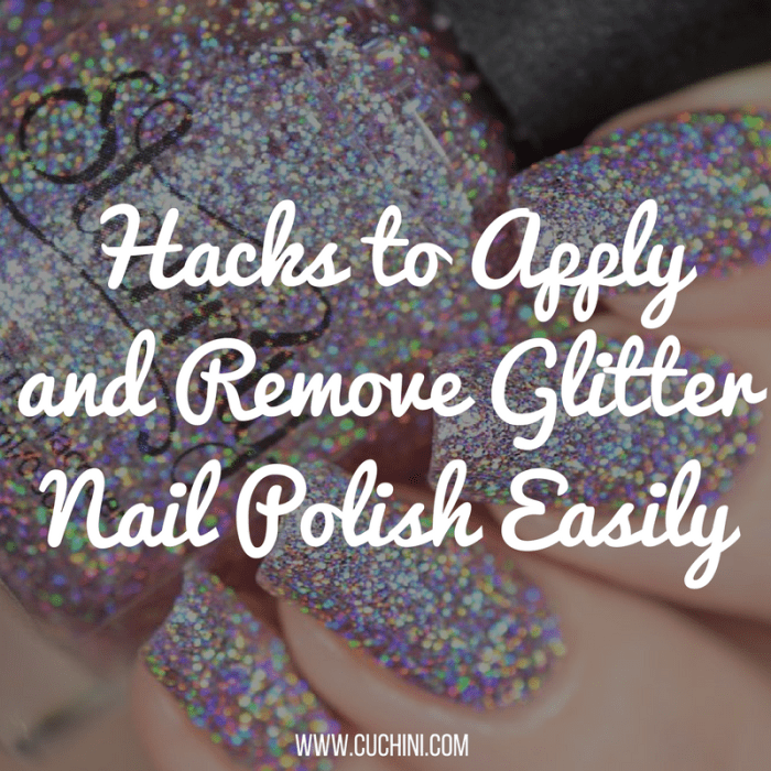 How do i remove glitter nail polish