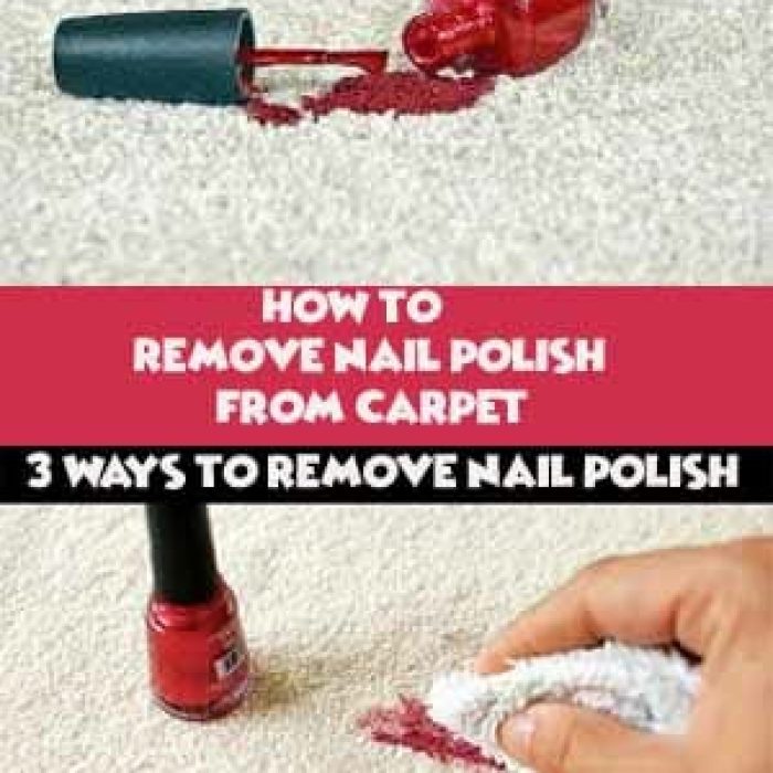 Get nail polish out of rug