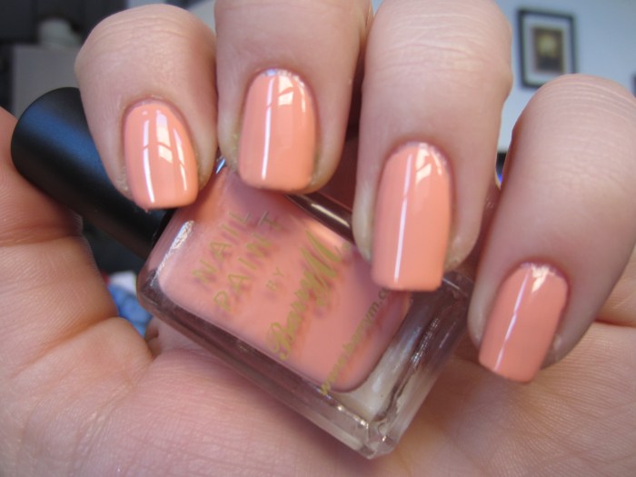 Light peach color nail polish